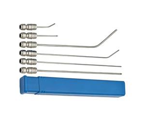6PCS Pressure Washer Nozzle Set - Quick Connect Extension Tips | 6-Piece Stainless Steel Nozzle Set with Storage Box (Includes 8.26 in & 2.75 in Tips) for AC, Gutters & Car Wash