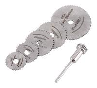 6Pcs/Set Lames de mini-scie circulaires HSS disque de coupe pour couper bois 22-44mm