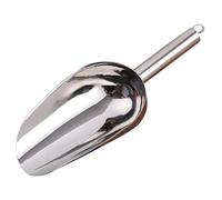 6PCS Stainless Steel Ice Scoop Heavy Duty Kitchen Grain For Crushed Candy Nuts Flour Rice Bar Restaurant Dessert Shop Food Pour Cuisine