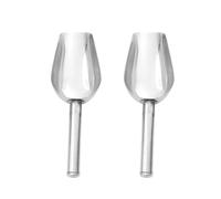 6PCS Stainless Steel Multi-Functional Grain Scoop Ice Cube Shovel Rice Candy Flour Beans Food 19x6.5cm Pour Cuisines, Buffets