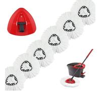 6pcs Vadrouilles de Rechange pour Vileda O-Cedar Turbo 2 en 1 EasyWring & Clean Compatible Têtes de balai Pour Vileda Recharge