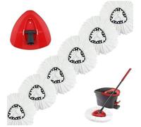 6pcs Vadrouilles de Rechange pour Vileda O-Cedar Turbo 2 en 1 EasyWring & Clean Compatible Têtes de balai Pour Vileda Recharge