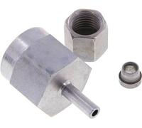 6S & G1/2'' pivotant droit en acier zingue avec filetage femelle pour manomètres 630 bar ISO 8434-1