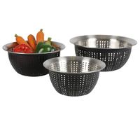 6x 3pcs Set de passoires en acier inoxydable Bols Cuisson Ustensiles de cuisine Vaisselle