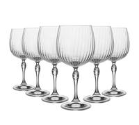 6x America '20s Gin et Tonic Lunettes Art Déco Cocktail Copa de Balon 745ml