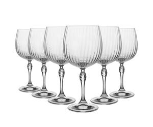 6x America '20s Gin et Tonic Lunettes Art Déco Cocktail Copa de Balon 745ml