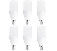 6x Ampoule LED Tube T37 10W ~75W E14 Mat 1000lm 2700K Blanc Chaud 37x117mm