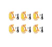 6X Bouchons D'Oreille Écouteur pour Travail, Suppression Du Bruit, Protection Auditive, Chantiers de Construction, Endroits Bruyants Orange