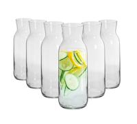 6x Brocca verre carafes Decanter carafes pour l'eau vin Thé glacé 1,2 litre