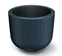 6x Cache-pot Milly cannelé Pots de fleurs Pot d'herbes aromatiques Jardin Décoration