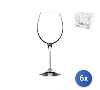6x Calice En Verre Transparent Pour Vin Rouge Rcr Cl65