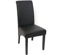 Mendler M37 - Lot de 6 chaises similicuir noir
