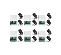 6X Commutateur de Télécommande DC12V 24V 4CH 433M Module de Relais à Quatre Voies de Contrôle de Réception