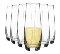 6x Corto Stemless Champagne Célébration Prosecco Cava Vin 230ml Clear