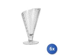 6x Coupelles Dessert En Verre Transparent Pour Dessert, Gelato, 24Cl