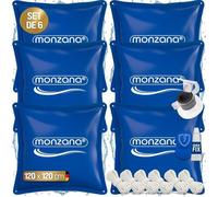 MONZANA® 6X Coussin de Piscine hivernage XL Corde PVC -20°C Double Couture 4 Oeillets Coussin Gonflable Oreiller Piscine Coussin Flottant Valve air
