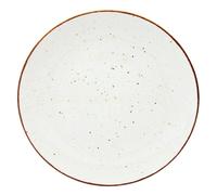 6x CreaTable Assiette plate 'Vintage Nature, Assiettes, Blanc