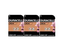 6X Duracell LR54 LR1130 V10GA 189 191 (3 Blisters de 2 piles) 6 Piles