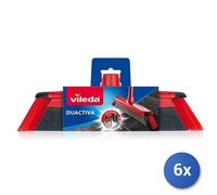 6X Ensemble Balai Vileda Duactiva 2En1 Poils+Caoutchouc