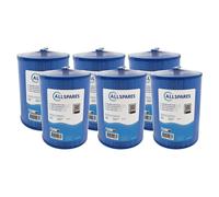 6x Filtre pour spa SC714-S / 60401M / PWW50P3-M (antibactérien)