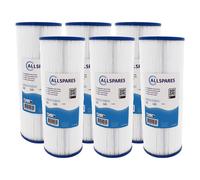 6x Filtre spa compatible avec Jacuzzi série J-200 / 373045 / Sundance 680 / 6580-471