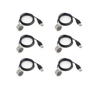 6X GM861 Interface USB 1D/2D Code à Barres QR Code Module de Scanner de Codes à Barres Filetage en Acier Inoxydable avec Lumière de Remplissage