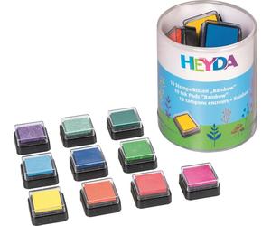 6X Heyda 204888470 StempelkissenSet Rainbow 10St sort