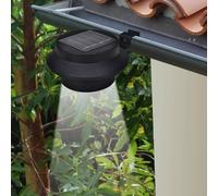 6x lampe d'extérieur kit lumière du soleil lumière de clôture noir