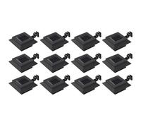 6x Lampe Solaire à LED Carrée d'Extérieur 12 cm Blanc Lampe de Jardin vidaXL