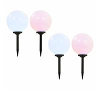 6x Lampes Solaires Sphériques LED de Jardin Eclairage Lumière Extérieur vidaXL