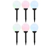 6x Lampes Solaires Sphériques LED de Jardin Eclairage Lumière Extérieur vidaXL