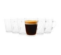 6x LAV 400ml Vega tasses à café en verre thé chaud Latte tasse avec poignée