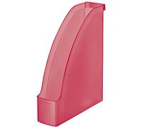 6x Leitz 2476-00-26 Porte-revues Plus A4 givré rouge