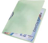 6x Leitz 41760055 Dossier à pince ColorClip Rainbow A4 PP vert