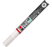 6x Marabu 012331070 Marker "Porcelain & Glas Painter" weiß