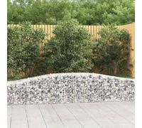 6x Paniers à Gabions Arqués 400x50x40/60 cm Fer Galvanisé Cages Jardin vidaXL