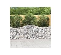 vidaXL Gabions Arqués 200x30x80/100 cm (6 pcs)