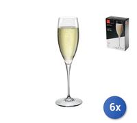 6X Paquets 2 Verres En Verre Galileo Champagne Cl 26 Transparent Bormioli
