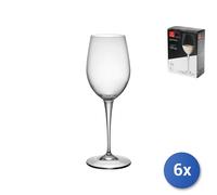 6X Paquets De 2 Verres En Verre Galileo Vin Blanc Cl 33 Transparent Bormioli
