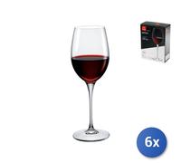 6X Paquets De 2 Verres En Verre Galileo Vin Rouge Cl 38,5 Transparent Bormioli