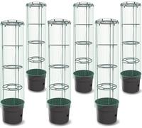 6x plante de tomate couvercle et film LDPE bac à plantes 12 L, cultivateur de tomates, pot de tomates, cache-pot, légumes, plante de tomate film de serre film respirant protection des plantes Frostsc