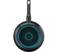6x poêle à frire 24cm noir antiadhésif wok cuisine braiser légumes repas