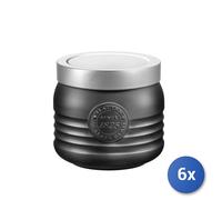 6X Pots Officina1825 0,75 Anthracite Gris Bormioli Rocco
