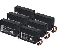 6x Q-Batteries 12LS-0.8 12V 0,8Ah AGM Batterie plomb-vlies Maison & Domicile