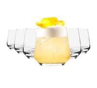 6x Tallo Whisky verres de jus d'eau moderne en verre Boire Gobelets 345ml
