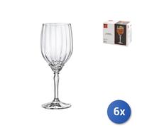Rocco Bormioli Bormioli Rocco Florian Lot de 6 Verres à vin en Verre Transparent 38 cl