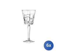 6X Verre Transparent Décoré Etna Pour Vin Cl20