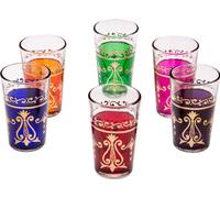 6x verres à thé Arab (différentes couleurs)
