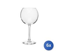 6X Verres Ballon En Verre Transparent Cabernet Cl58