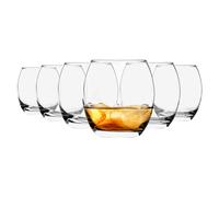 6x Verres de whisky Tondo Lunettes de jus d'eau 405ml Clear